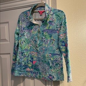 Lilly Pulitzer Multicolor Zip-Up Sweatshirt